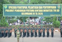 282 BINTARA INFANTERI DI RINDAM III/SLW RESMI DILANTIK, SIAP MENGABDI KEPADA BANGSA