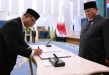 Presiden Prabowo Saksikan Pengucapan Sumpah Ketua dan Anggota Ombudsman RI
