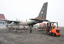 Tentara Nasional Indonesia (TNI) kembali melaksanakan Operasi Modifikasi Cuaca (OMC) dengan menyemai 9,2 ton garam (natrium klorida/NaCl) dan 1,6 ton dry ice