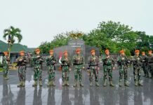 Panglima Korps Pasukan Gerak Cepat (Korpasgat) Marsekal Madya TNI Deny Muis, S.E., M.M., memimpin Apel Tradisi Pemberangkatan Tugas prajurit yang akan menempati satuan baru di jajaran Korpasgat.