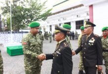 Korem 132/Tadulako Gelar Upacara Hari Kesaktian Pancasila dan Kenaikan Pangkat