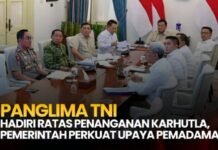Panglima TNI Hadiri Ratas Penanganan Karhutla, Pemerintah Perkuat Upaya Pemadaman