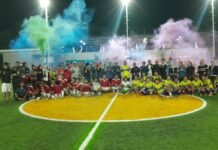 Laga Persahabatan Mini Soccer Antara PN Sumber FC dan Kejaksaan Negeri Kabupaten Cirebon, Banjir Gol