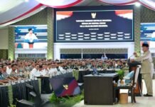 Presiden Prabowo Sampaikan Taklimat kepada 800 Perwira Tinggi TNI-Polri