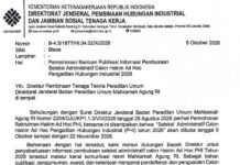 Kementerian Ketenagakerjaan Republik Indonesia mengumumkan pembukaan seleksi administratif calon Hakim Ad Hoc Pengadilan Hubungan Industrial (PHI)