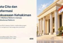 Kepala Pusat Riset Hukum Badan Riset dan Inovasi Nasional (BRIN), Nawawi, S.E., M.A., Ph.D., secara resmi menutup Seminar Nasional bertajuk “Darurat Regulasi Jabatan Hakim: Pengesahan RUU Jabatan Hakim sebagai Agenda Strategis Reformasi
